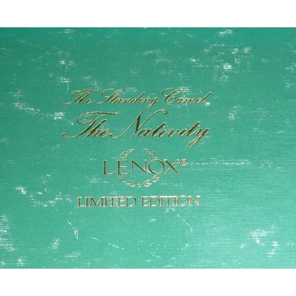 Lenox White Bisque Nativity Limited Edition Standing Camel + Trainer Bone 1991 - Picture 16 of 16